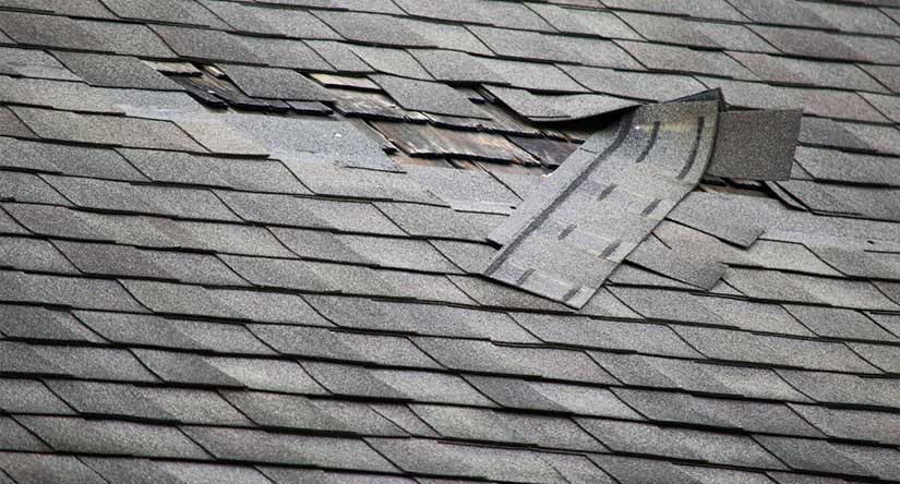 asphalt damage roof 
